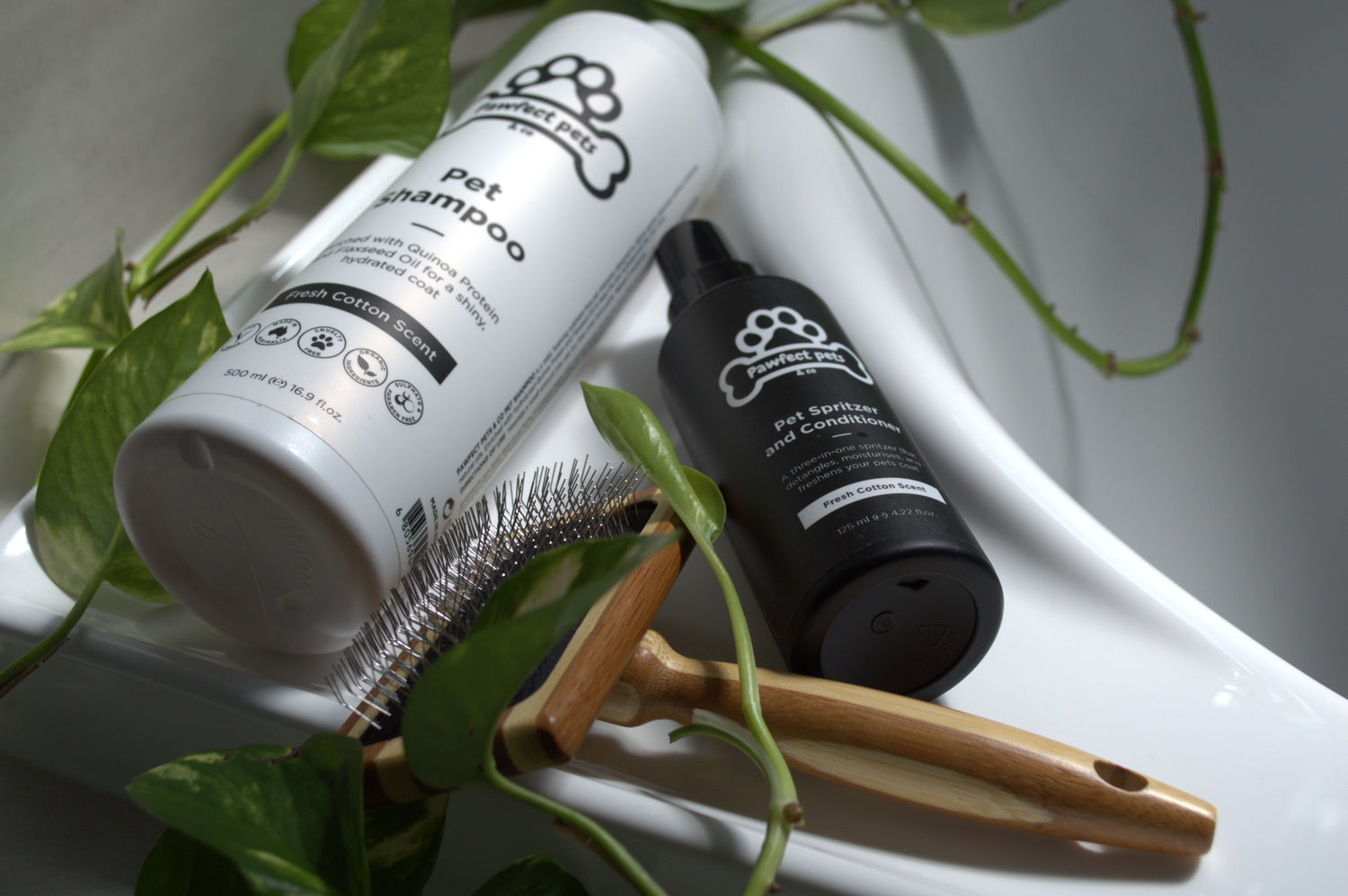 Pet Shampoo & Conditioner Spray Bundle - The Pawfect Trio