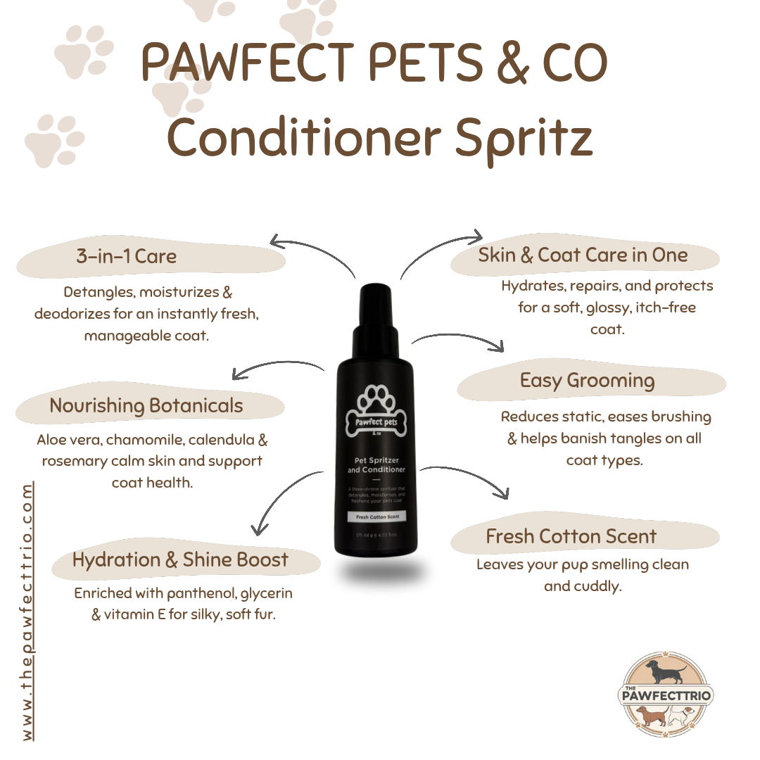 Pet Shampoo & Conditioner Spritz Bundle - Fresh Cotton